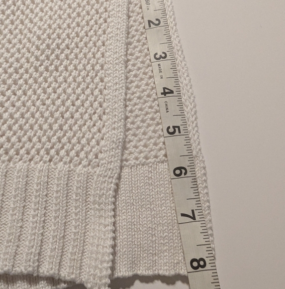 Marled White Hooded Cardigan Size Large - Picture 5 of 12